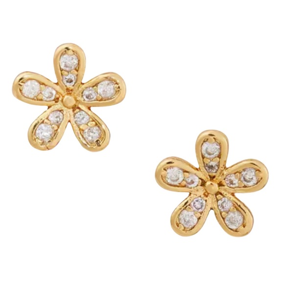 KATE SPADE • Gold Gleaming Gardenia Earrings